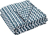 Verzwaringsdeken 6.8kg - Weighted blanket van 100% katoen - Verzwaarde deken voor volwassenen, slapeloosheid, stressverlichting - Zigzagprint - Zware deken