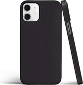 ShieldCase Extreem dun geschikt voor Apple iPhone 12 Mini hoesje - 5.4 inch - zwart - Ultra dun hoesje - Super dunne case - Dun hoesje - Transparante case doorzichtig