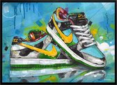 Nike Dunk Low Ben & Jerry’s Chunky Dunky Schilderij (reproductie) 51x71cm