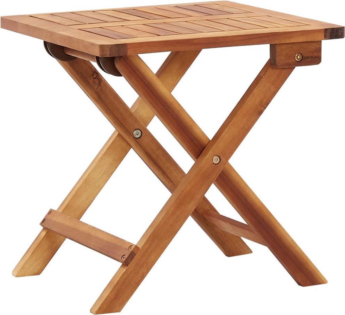 vidaXL Salontafel inklapbaar 40x40x40 cm massief acaciahout