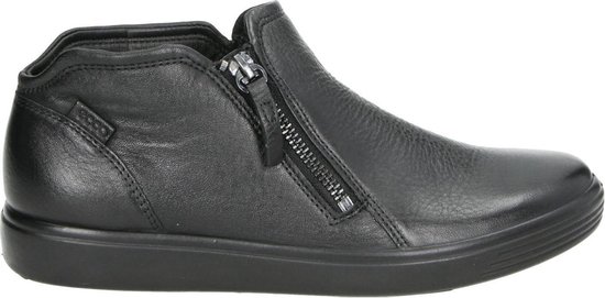 ECCO Soft 7 dames rits enkelboot - Zwart - Maat 43 | bol.com