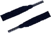 Cordial - Schoenveters - plat donkerblauw - veterlengte 90 cm 5-7 gaatjes
