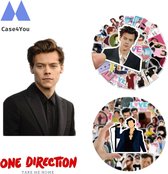 Harry Styles Stickers - 50x stuks | One Direction Stickers - Vinyl Stickers - Skateboard - Zayn Malik - Louis Tomlinson - Liam Payne - Niall Horan - Boyband Stickers | Directioners