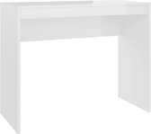 Bol.com vidaXL - Bureau - 90x40x72 - cm - bewerkt - hout - hoogglans - wit aanbieding