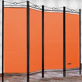 Deuba Kamerscherm Lucca 180x160 cm Inklapbaar Scheidingswand Oranje