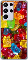 6F hoesje - geschikt voor Samsung Galaxy S21 Ultra -  Transparant TPU Case - Gummy Bears #ffffff
