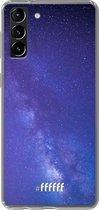 6F hoesje - geschikt voor Samsung Galaxy S21 -  Transparant TPU Case - Star Cluster #ffffff