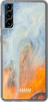 6F hoesje - geschikt voor Samsung Galaxy S21 Plus -  Transparant TPU Case - Fire Against Water #ffffff