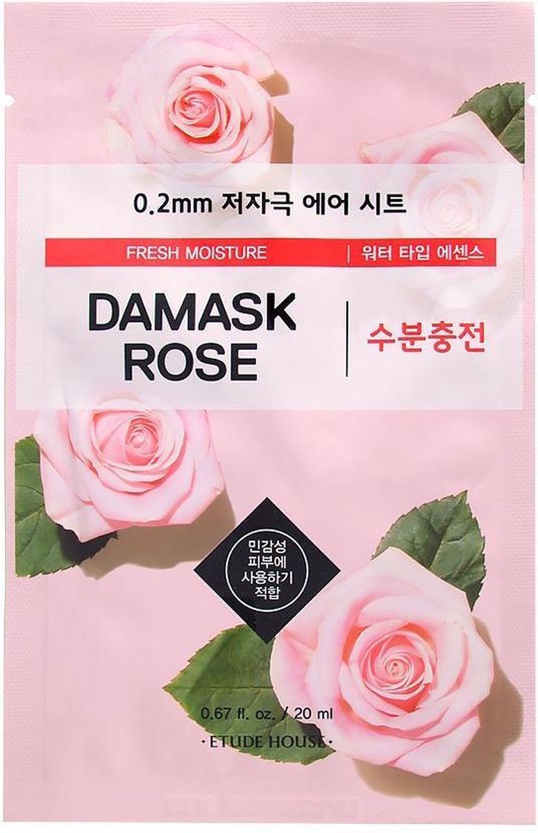 5*Etude House 0.2 Therapy Air Mask EX Damask Rose - Korean Skincare - ETUDE HOUSE