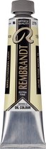 Rembrandt Peinture à l'huile Tube 40 ml Nickel Titane Jaune Clair 279