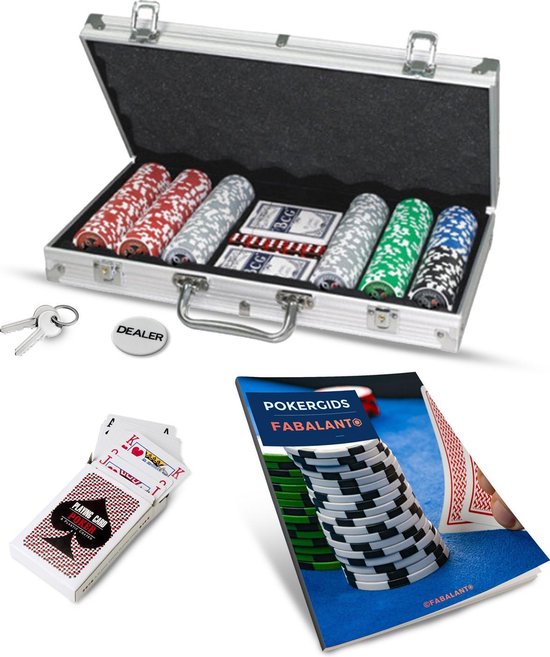 Bol Com Pro Pokerset 300 Inclusief Pokergids Inclusief Koffer Poker Chips Speelkaarten Black Jack