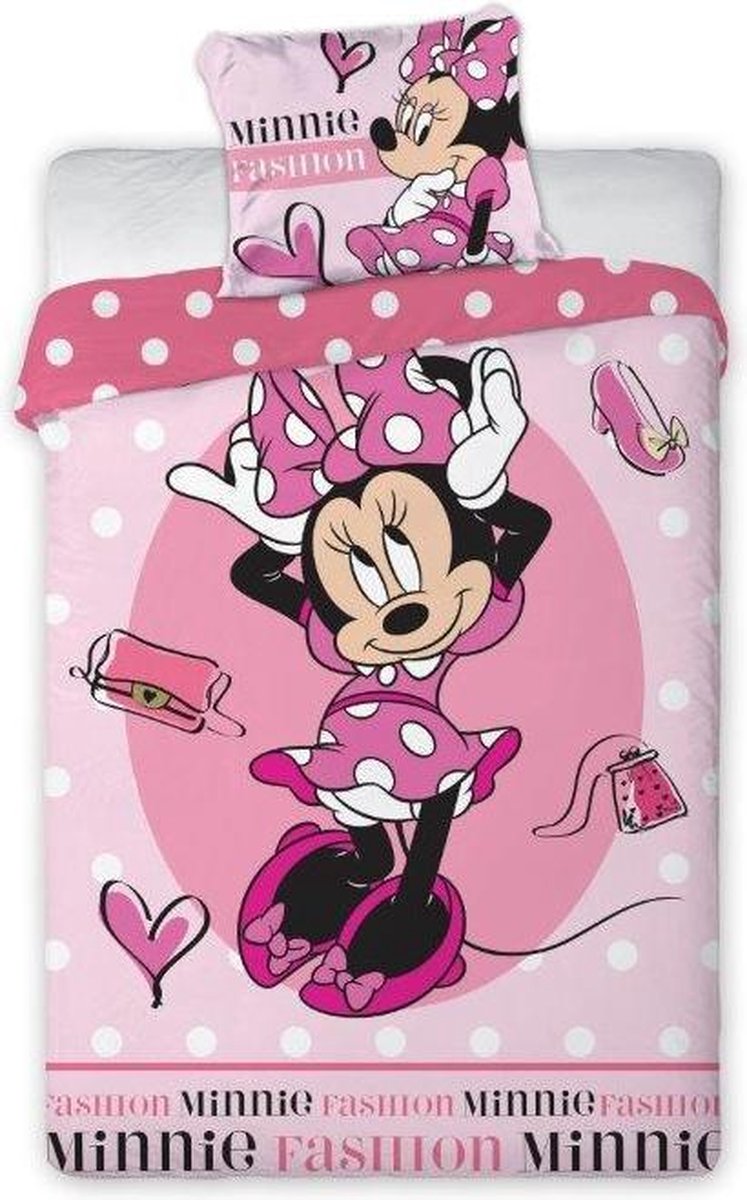 Minnie Mouse Dekbedovertrek Set met kussensloop 160x200 cm