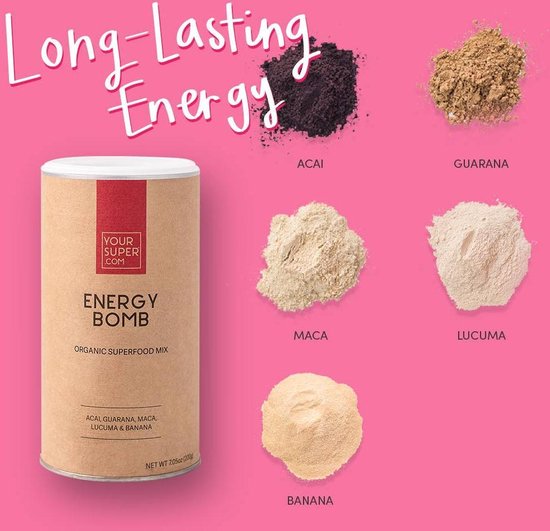 Your Super ENERGY BOMB Organic Superfood Mix Energy Booster (200g
