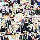 50 Stks/set Yuri! on Ice Anime Pvc Waterdichte Stickers