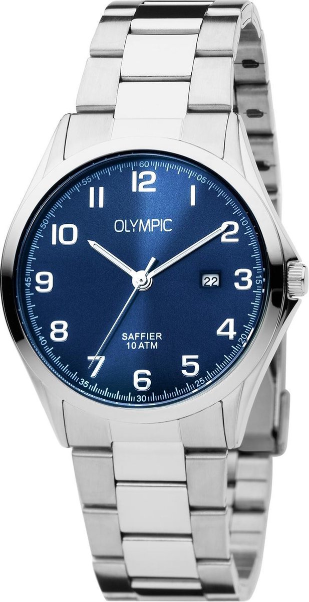 Olympic OL26HSS292 Merano Horloge - Staal - Zilverkleurig - 40mm
