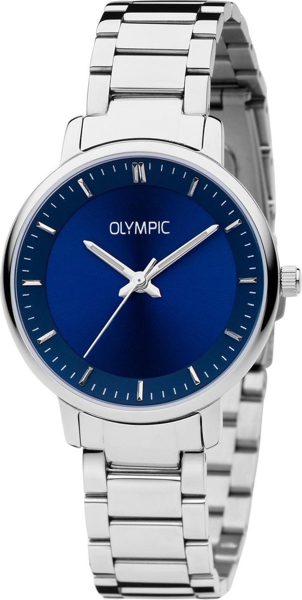 Olympic OL21DSS003 Verona Horloge - Staal - Zilverkleurig - 32mm