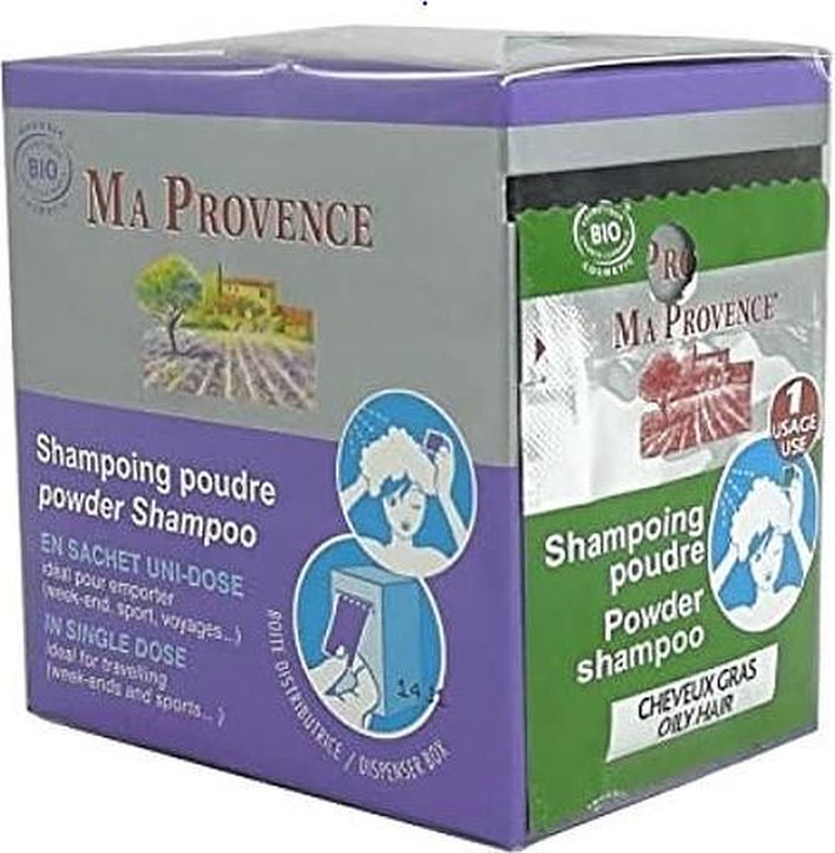 Ma Provence Haarshampoo 12 x 1 gr – vet haar