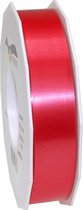 1x XL Hobby/decoratie rode satijnen sierlinten 2,5 cm/25 mm x 91 meter- Luxe kwaliteit - Cadeaulint satijnlint/ribbon