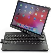 GadgetBay F360B 360 Graden Draaibaar Roterend ABS Bluetooth Keyboard Toetsenbord Case Hoes voor iPad Pro 11 inch - Zwart