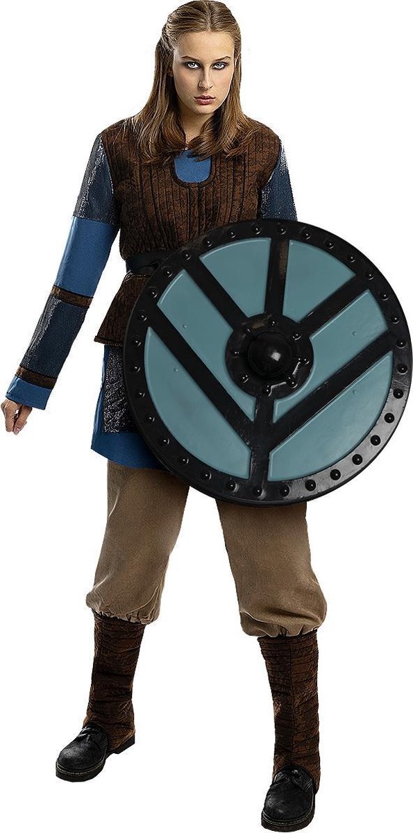 Vikings Women's Plus Size Lagertha Lothbrok Costume, Size: 1XL, Brown