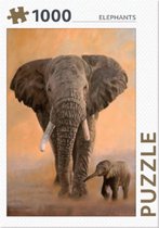 Puzzel 1000 stukjes - REBO - Elephants