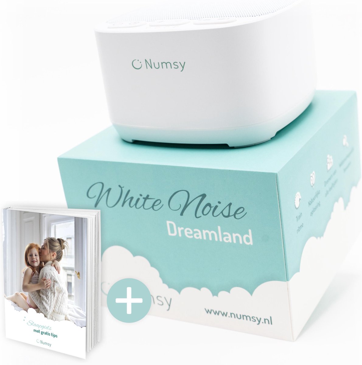 Numsy Dreamland White Noise Machine Baby - Slaaptrainer - Witte Ruis Machine - Slaaphulp - Baby Muz