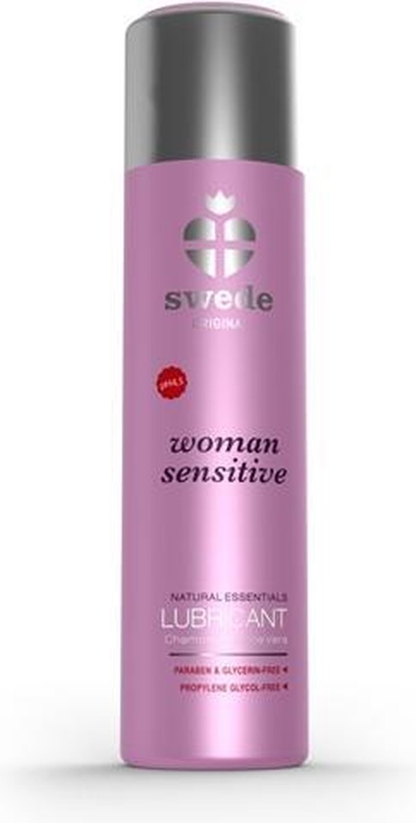 Swede - Woman Sensitive Waterbasis Glijmiddel - 120ml - Waterbasis - Vrouwen - Mannen - Smaak - Condooms - Massage - Olie - Condooms - Pjur - Anaal - Siliconen - Erotische - Easyglide