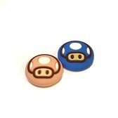 Thumb Grips | Thumb Sticks | Gaming Thumbsticks | Geschikt voor Nintendo Switch & Lite | 1 Set = 2 Thumbgrips | Paddenstoel | Roze/Blauw
