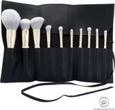 CAIRSKIN Tiffany Mint 10 Make-up Kwasten Set inclusief Beauty Brush Roll (Makeup Bag)