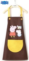 Peppa Pig Speelgoed - Peppa Pig Speelgoed - Peppa Pig Schort - Bruin/Geel - Keuken Schort - Kook Schort