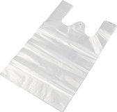 250 pièces - sac HDPE - 27x12x48 - sac pour chemise - blanc