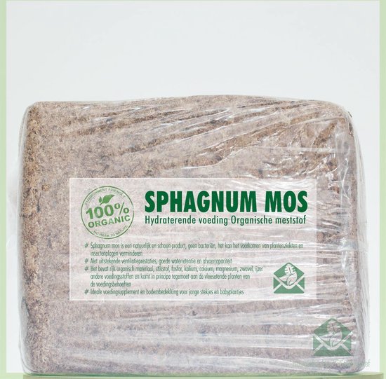 Sphagnum (spagnum 250 g) mos voor stekjes, terrariums en amfibieën - Merkloos