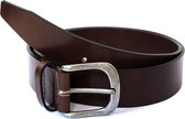 JAP Fashion leren riem - 105 tot 110 cm - Samac gesp - 3,5 CM - Jeans Broekriem - Mannen riemen - Bruin - XL
