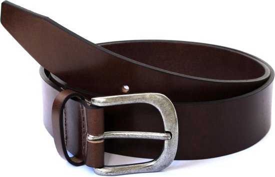 JAP Casual Riem – Echt leder – 35 mm – Duurzaam materiaal – 100 tot 110 cm – Heren – Bruin