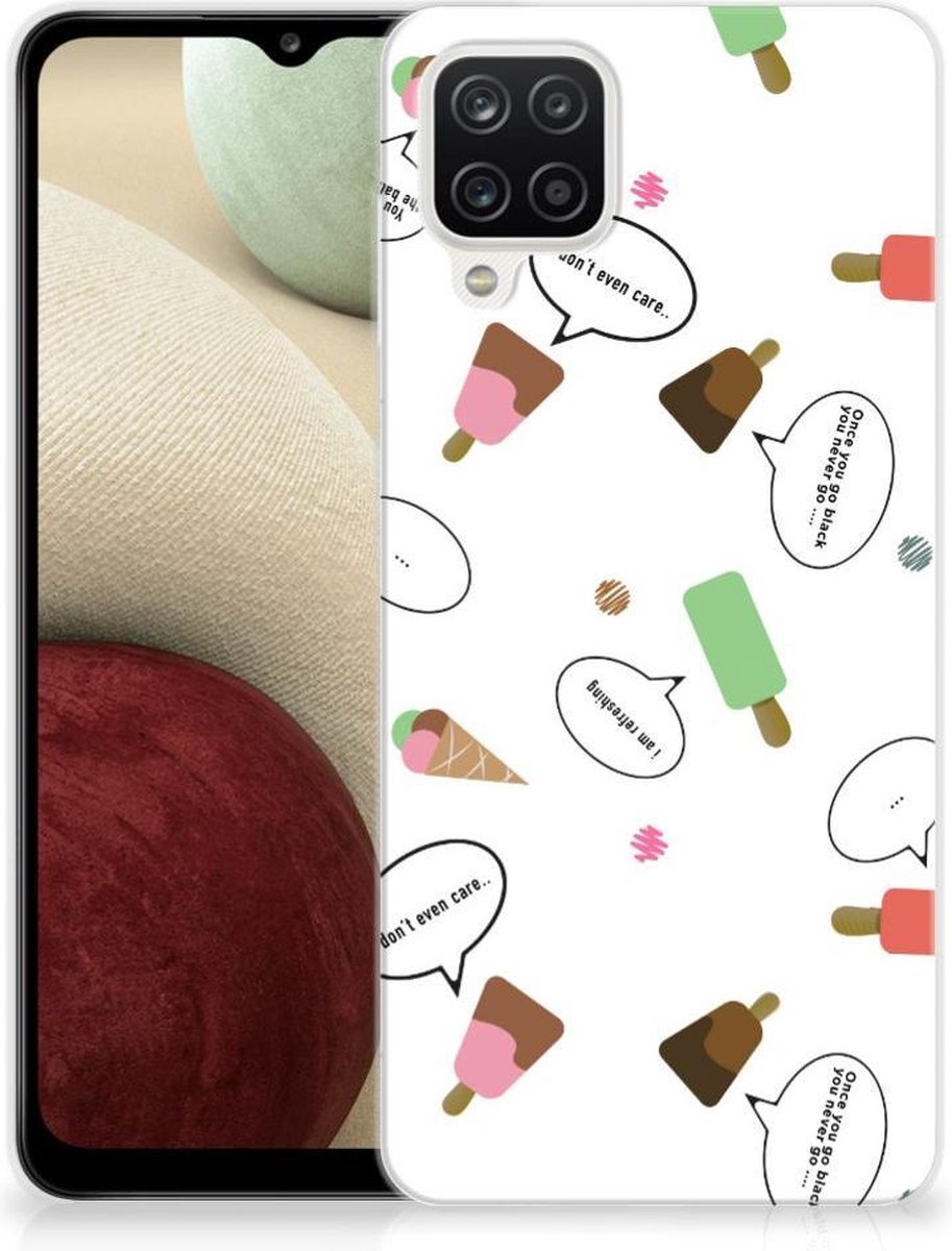 Samsung Galaxy A12 Siliconen Case IJsjes
