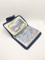 24 Bits PU-lederen credit kaarthouder blauw / ID kaarthouder / Pasjeshouder / Creditcardhouder portemonnee.