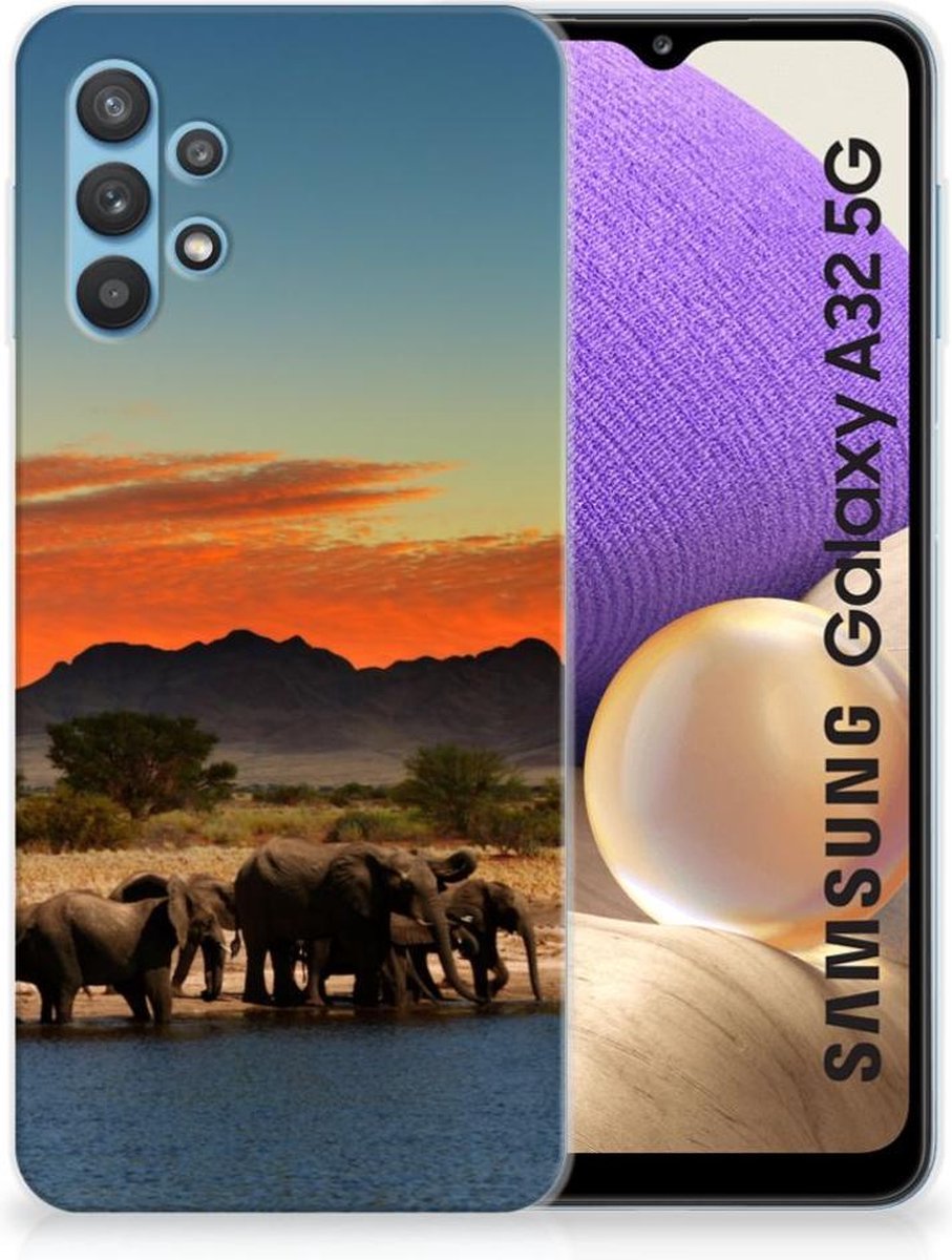 Samsung Galaxy A32 5G TPU Hoesje Olifanten