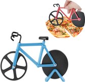 HMerch™ Pizzasnijder Fiets - Pizzaroller - Racefiets - Pizza Snijder - Pizza Cutter - Blauw - Pizzames