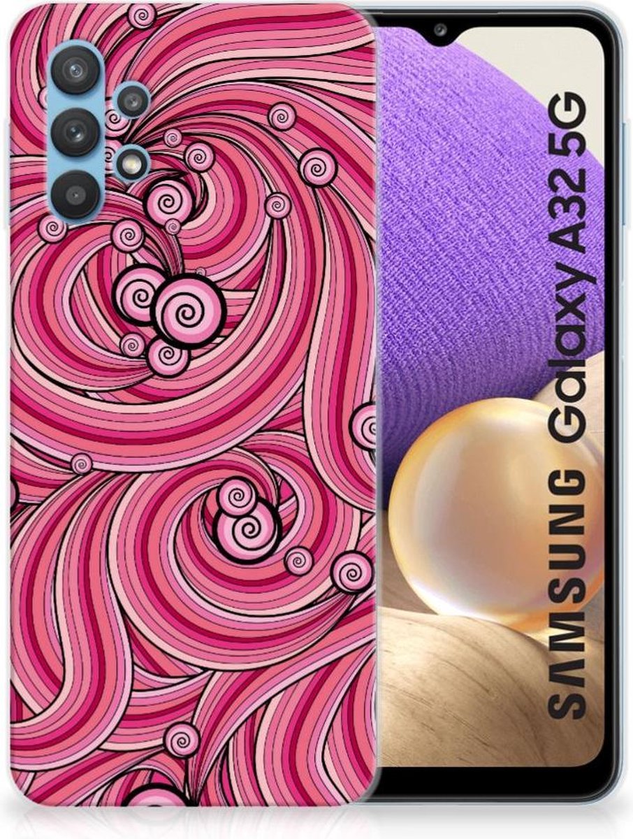 Samsung Galaxy A32 5G Hoesje maken Swirl Pink