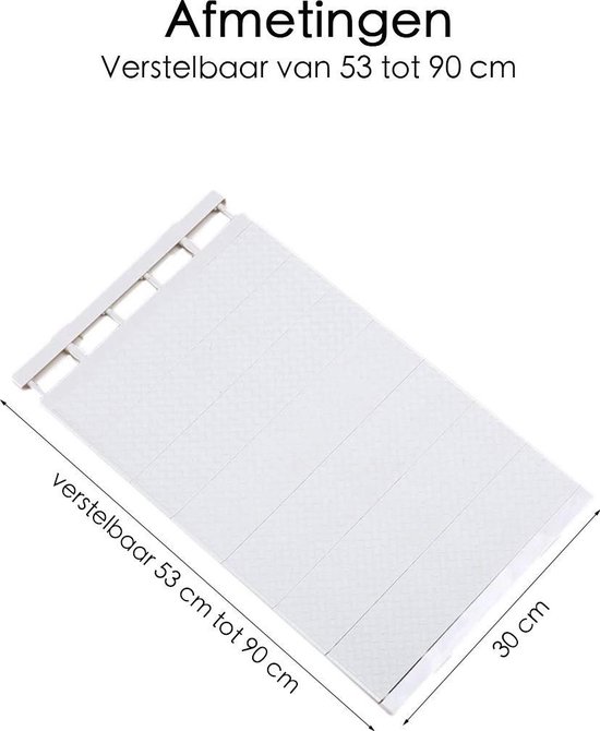 YushengTai Verstelbare planken voor kast, uitbreidbare legplanken