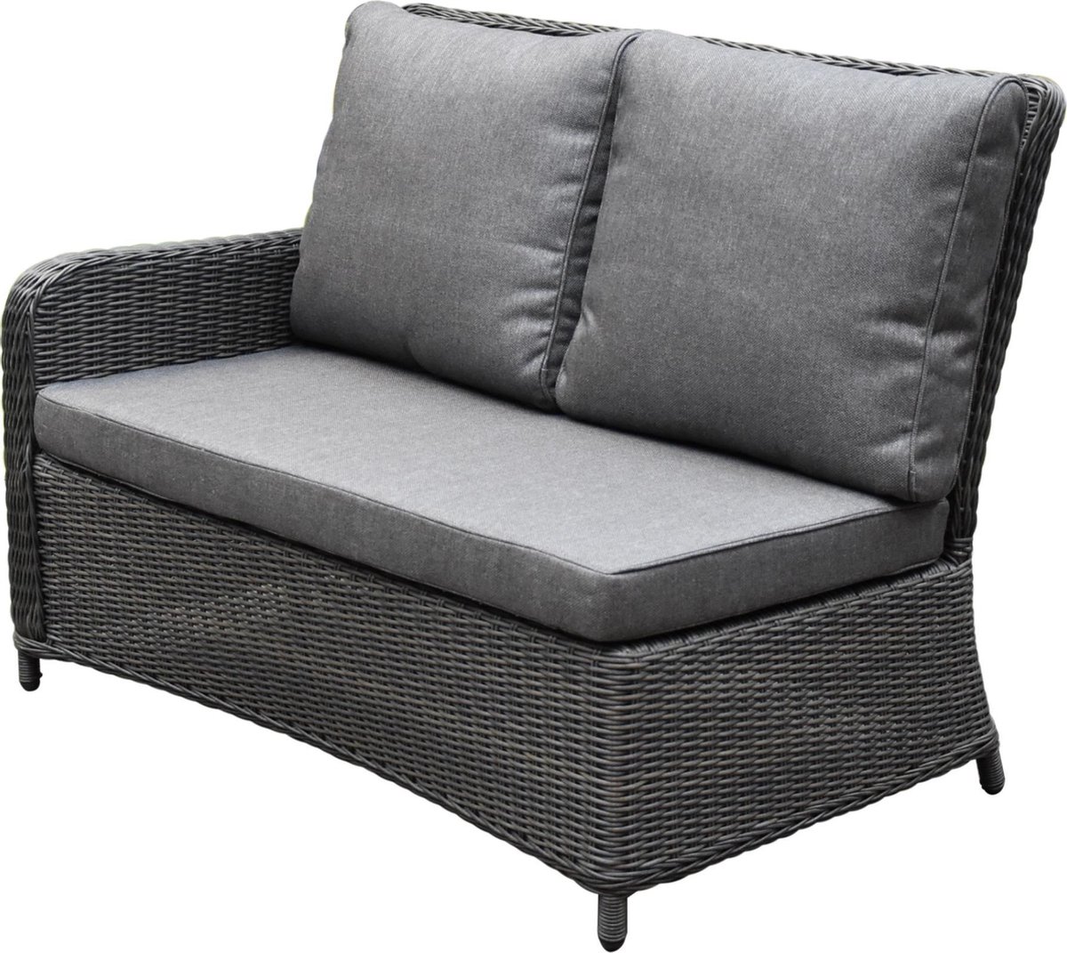 Bilbao premium dining hoekset 7 delig antraciet wicker