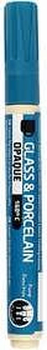Glas- en porseleinstift, lijndikte 2-4 mm, dekkend, turquoise, 1 stuk