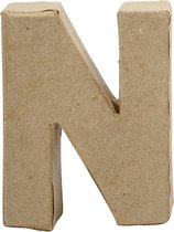 Letter. N. H: 10 cm. B: 7.8 cm. dikte 2 cm. 1 stuk