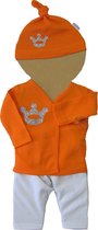 Prematuur kleding set Koningsdag maat 44