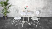 Ensemble bistrot Sensline Paris blanc (2 chaises + 1 table)