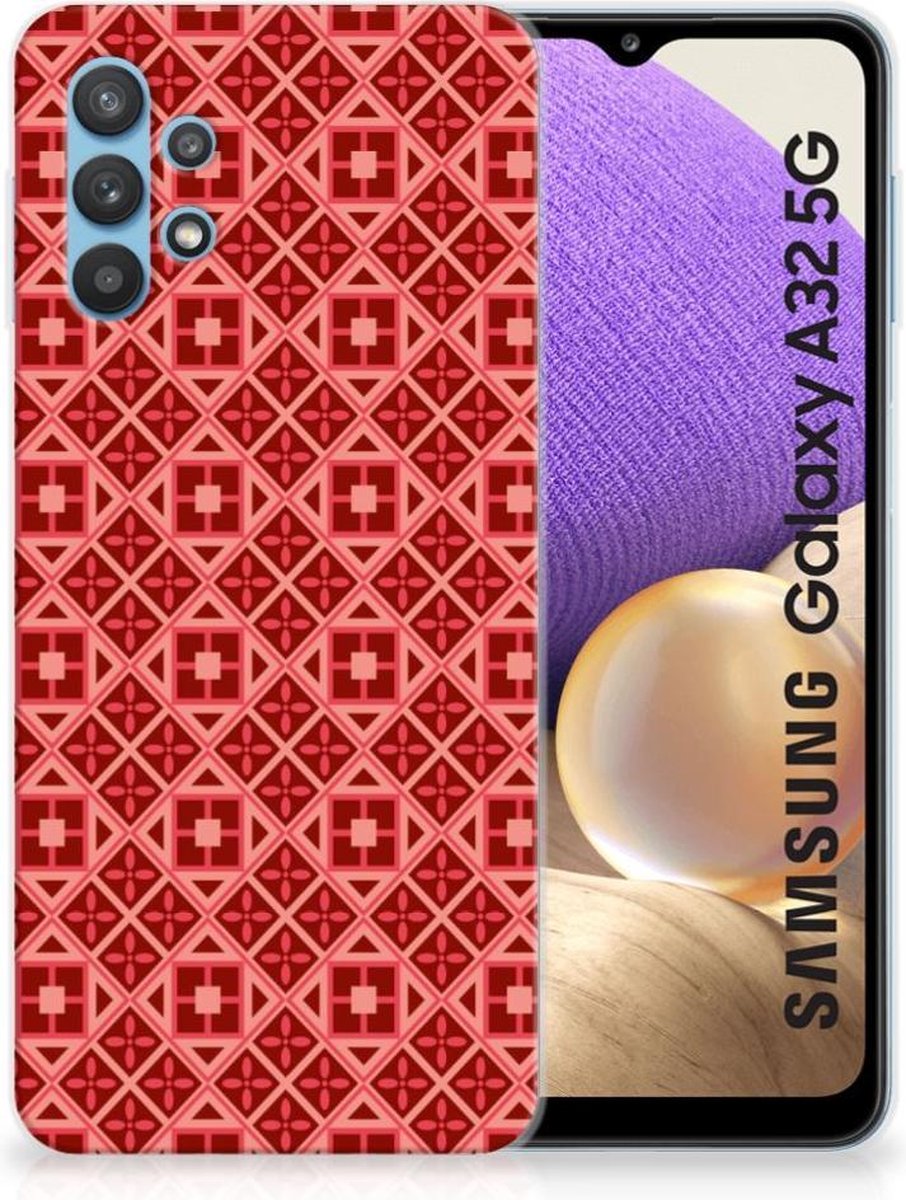 Samsung Galaxy A32 5G TPU bumper Batik Rood