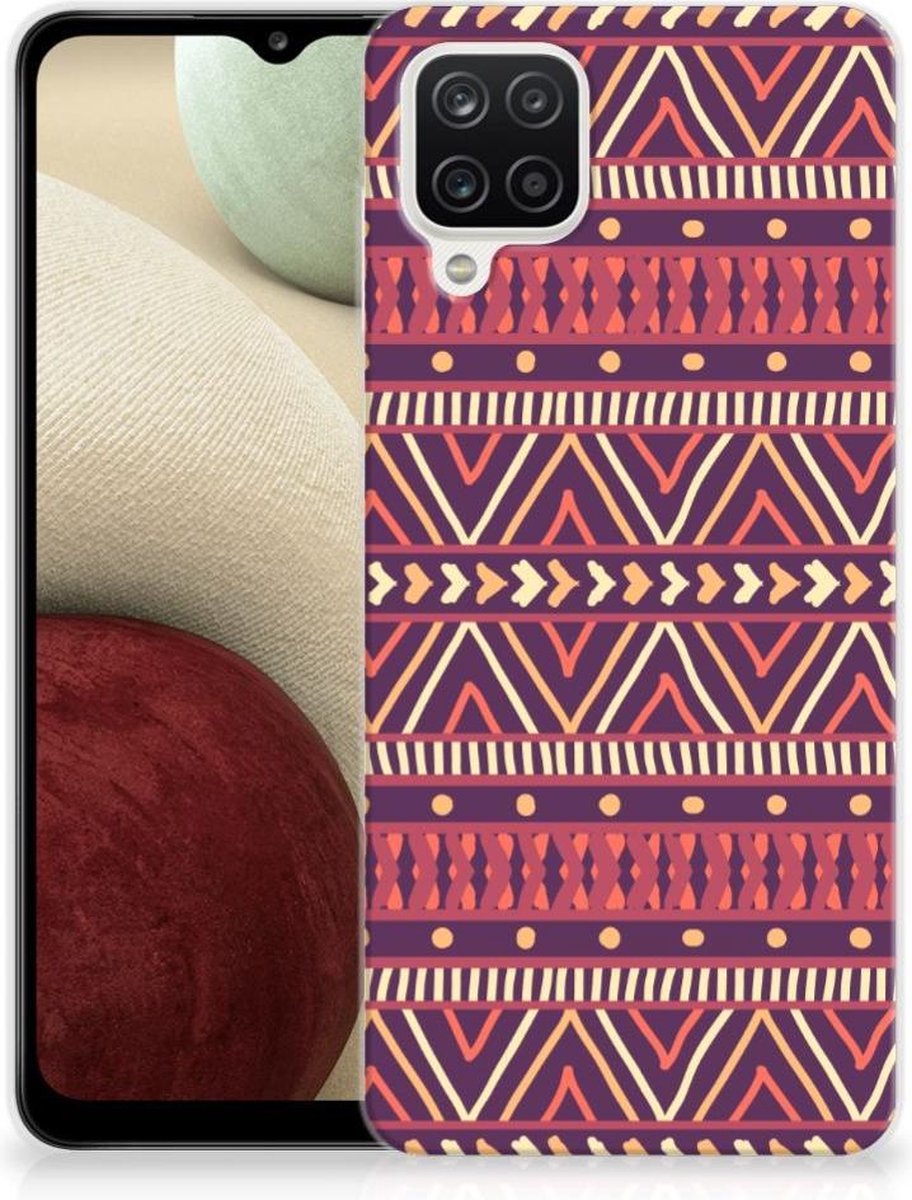 Samsung Galaxy A12 TPU bumper Aztec Paars