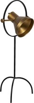 Clayre & Eef Vloerlamp 33*31*79 cm E27/max 1*60W Koperkleurig Ijzer Rechthoek Staande Lamp Staanlamp