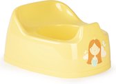 Baby/peuter plaspotje/wc potje geel met willekeurige afbeelding op sticker 27 cm - Zindelijkheidstraining - Babypotje