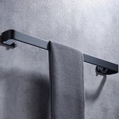 PREMIUM handdoekrek - 40cm - Matzwart - RVS - Badkamer accessoires - Keuken accessoires